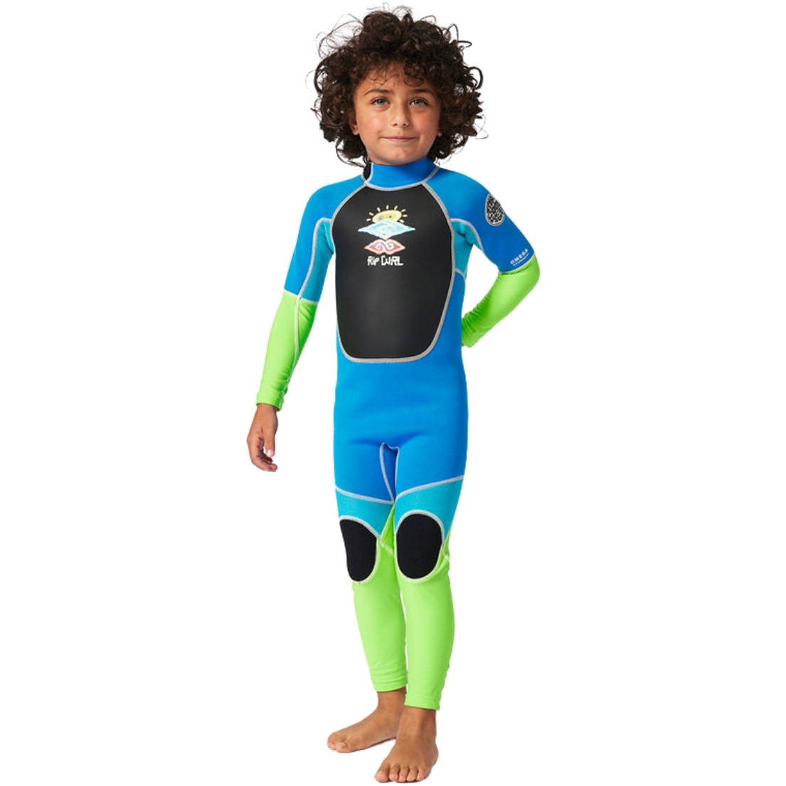 2026 Rip Curl Groms Omega 1.5mm Back Zip Easy On / Off Wetsuit 002TSP - Blue